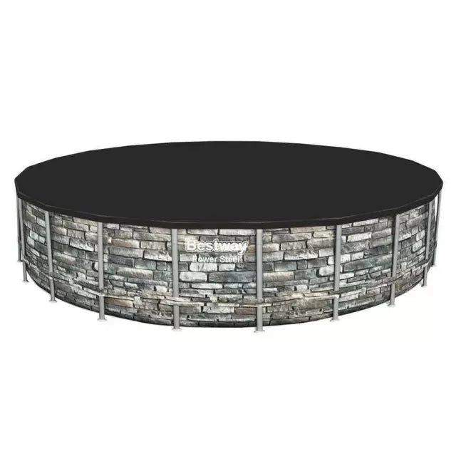 Piscina Bestway Redonda Piedra Filtro + Accesorios 6.71MX1.32M