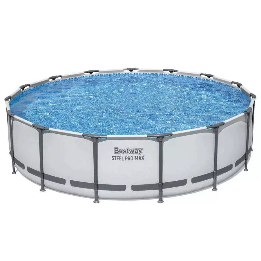 Piscina Bestway Redonda SteelPro Max con ventana 4.88MX1.22M