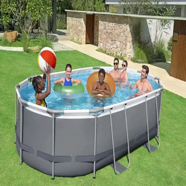 Piscina Bestway Ovalada Filtro + Accesorios 4.88X3.50X1.07M