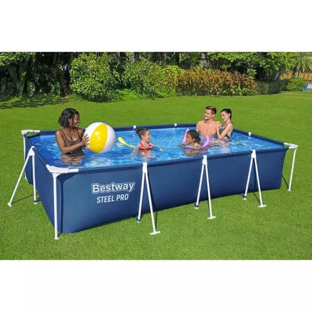 Piscina Bestway Rectangular Steel Pro 4.00MX2.11MX81Cm Azul